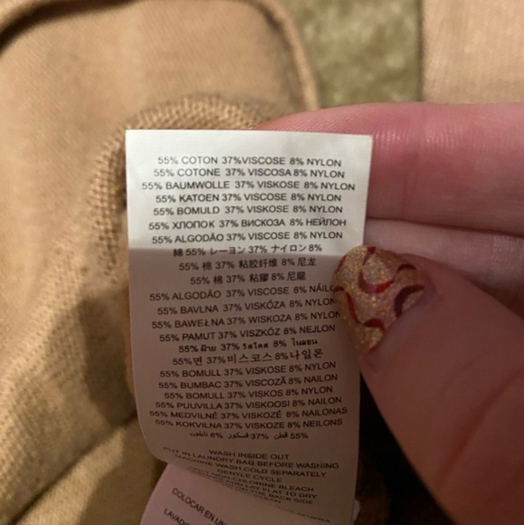 Michael Michael Kors Hi-Lo Hem Sweater With Small Gold Logo Back Zipper Small - Picture 2 of 7